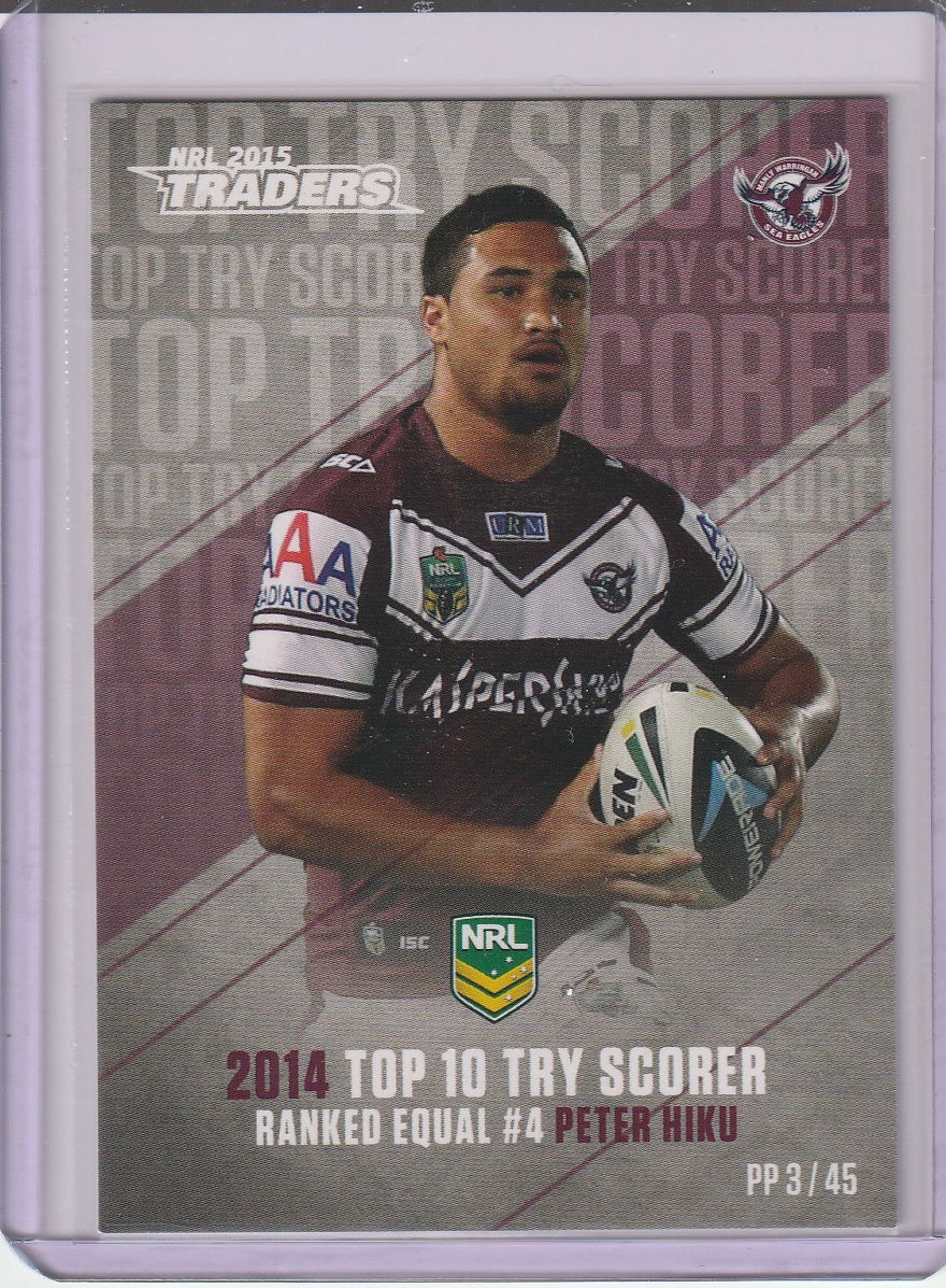 2015 NRL Traders - Peter Hiku 'Top Try Scorers 2014'