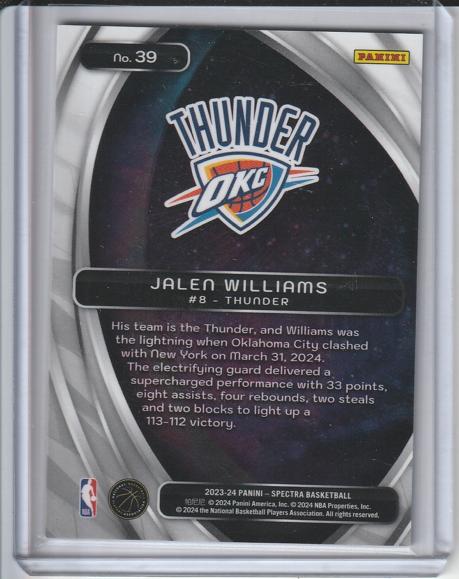 2023-24 Panini Spectra Basketball - Jalen Williams 'Titan'
