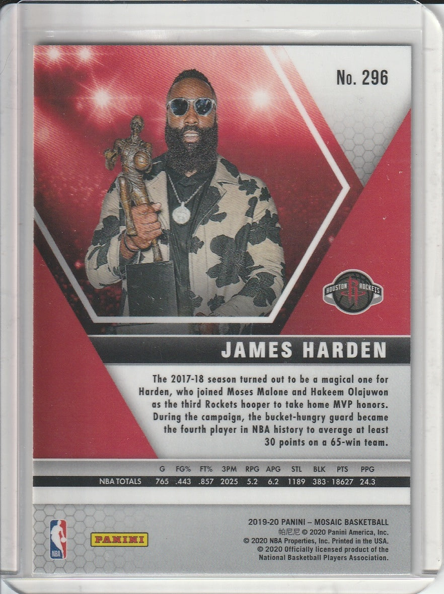 2019-20 Panini Mosaic Basketball - James Harden 'MVPs'