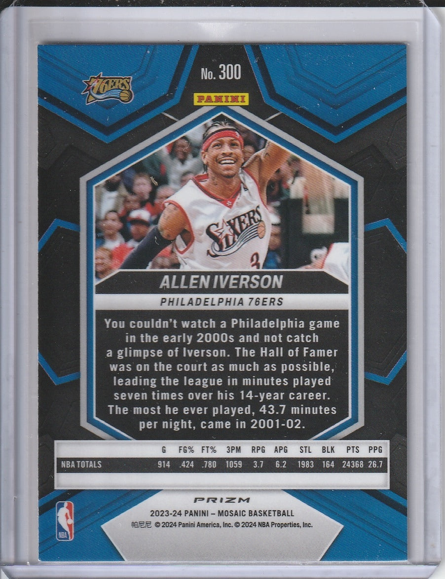 2023-24 Panin Mosaic Basketball - Allen Iverson 'NBA Greats' Scope Prizm