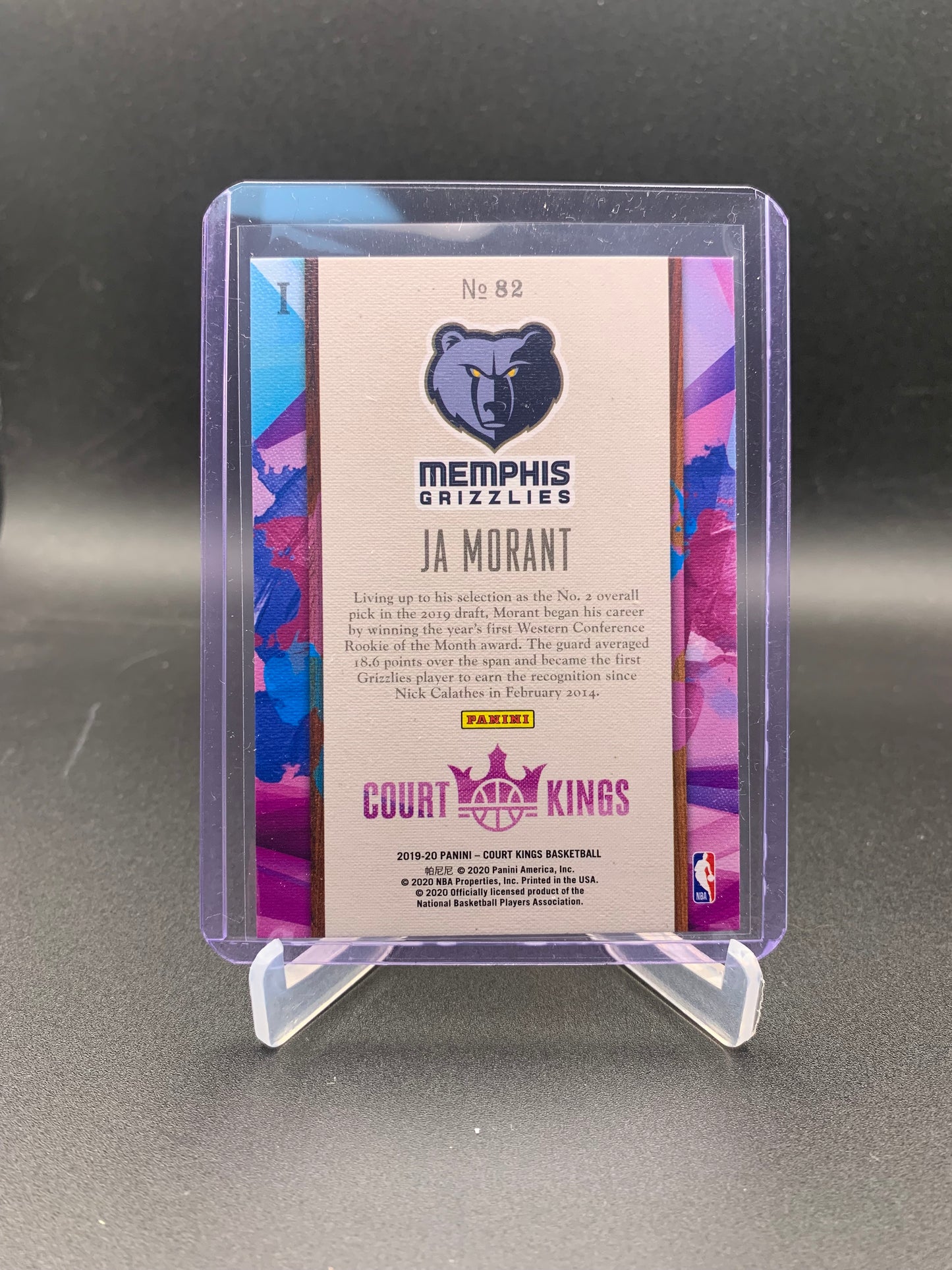 2019-20 Panini Court Kings - Ja Morant ‘Rookie I’