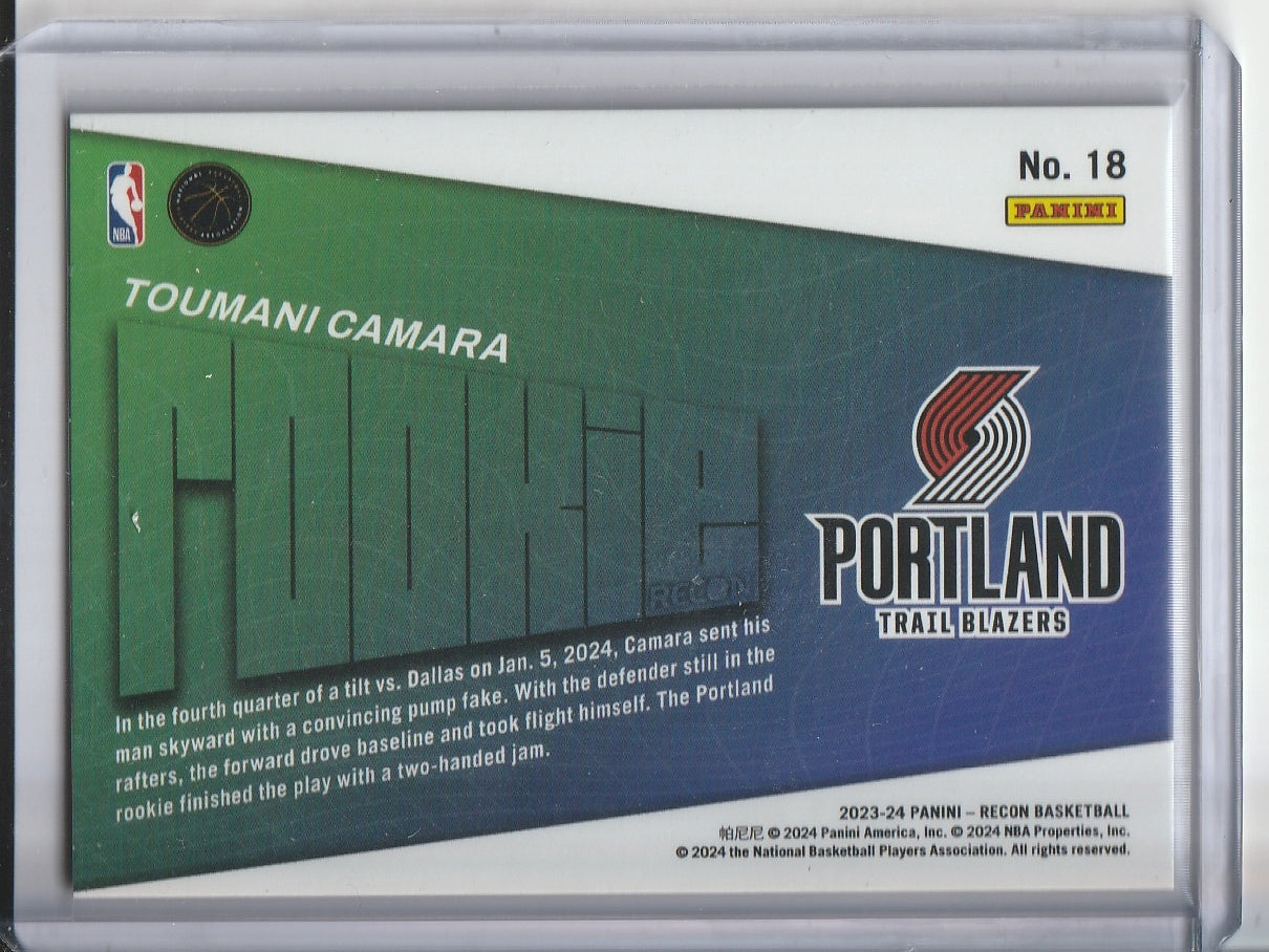 2023-24 Panini Recon Basketball - Toumani Camara 'Rookie Recon' RC