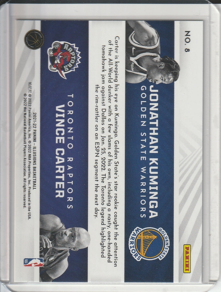 2021-22 Panini Illusions Basketball - Johnathon Kuminga / Vince Carter 'Rookie Reflections'