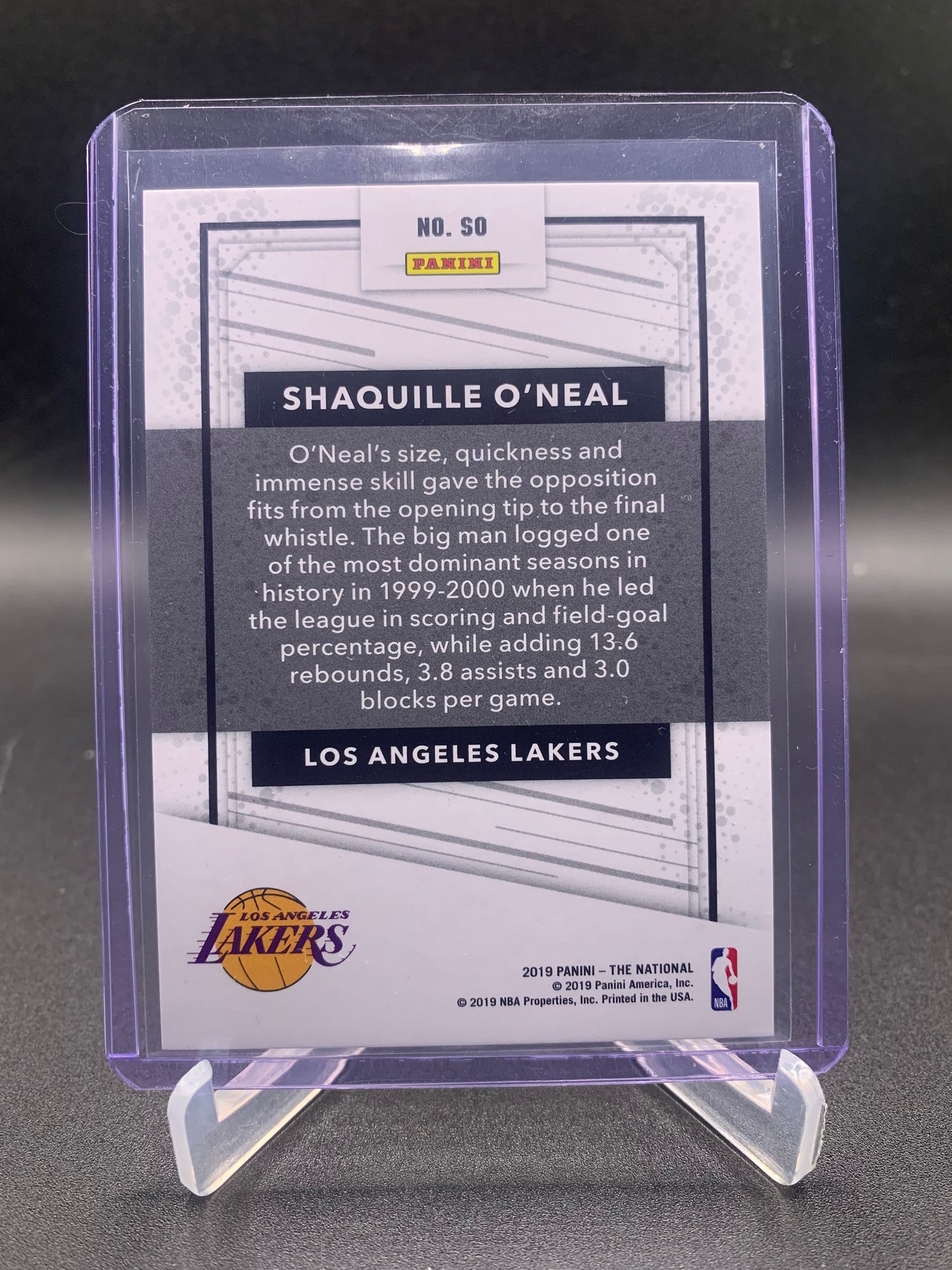 2019 Panini The National - Shaquille O’Neal ‘Legends’ Holo /299