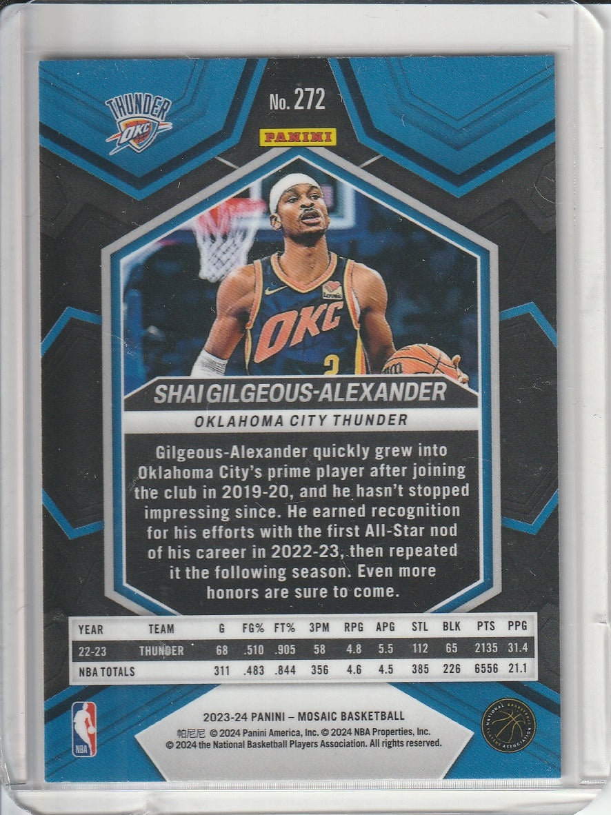 2023-24 Panini Mosaic Basketball - Shai Gilgeous-Alexander 'City Edition'