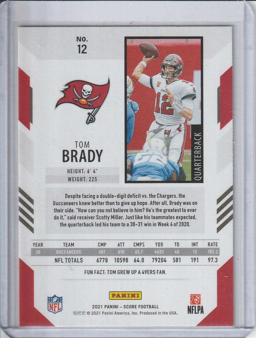 2021 Panini Score Football - Tom Brady