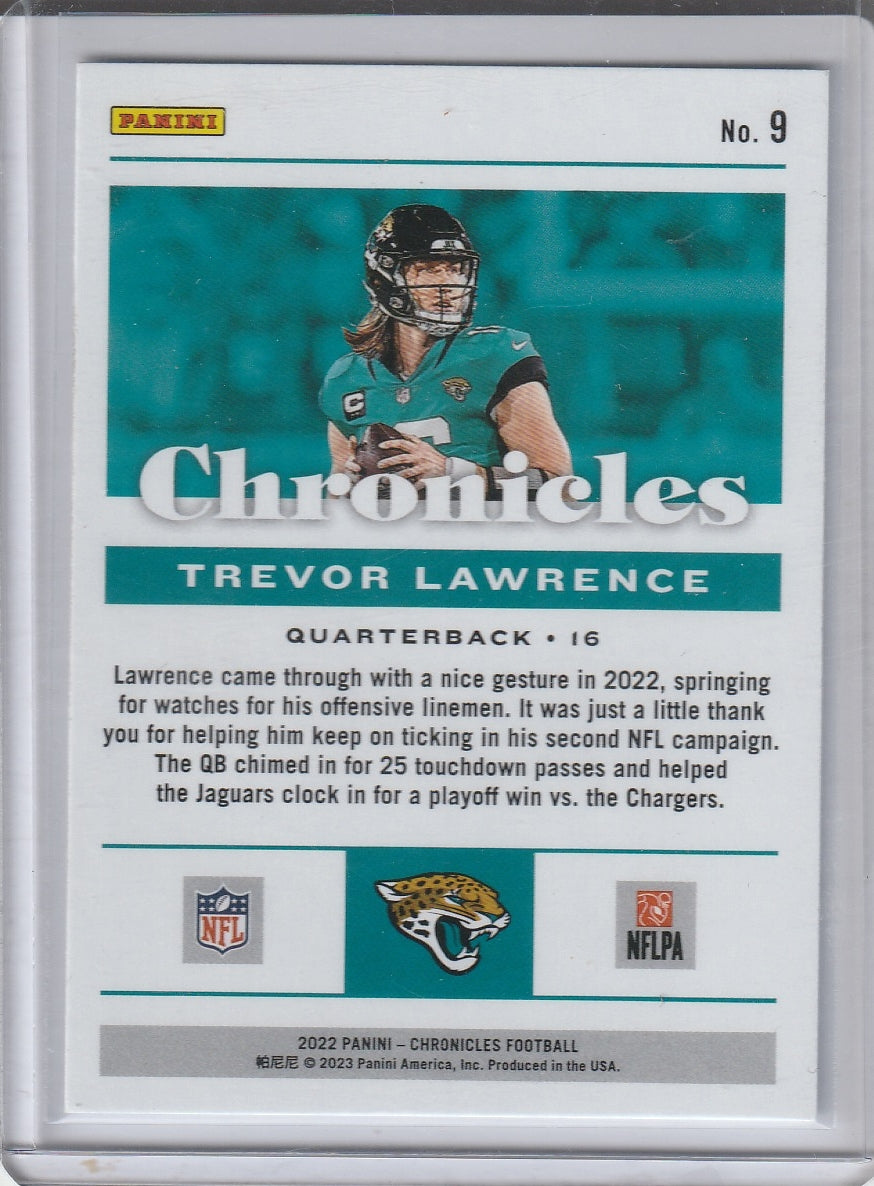 2022 Panini Chronicles Football - Trevor Lawrence 'Gold Foil'