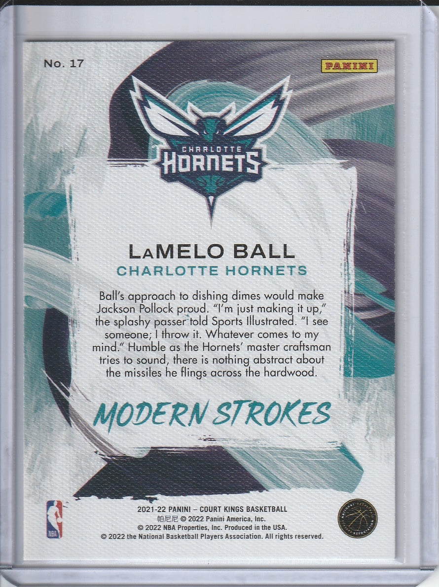 2021-22 Panini Court Kings - LaMelo Ball 'Modern Strokes'