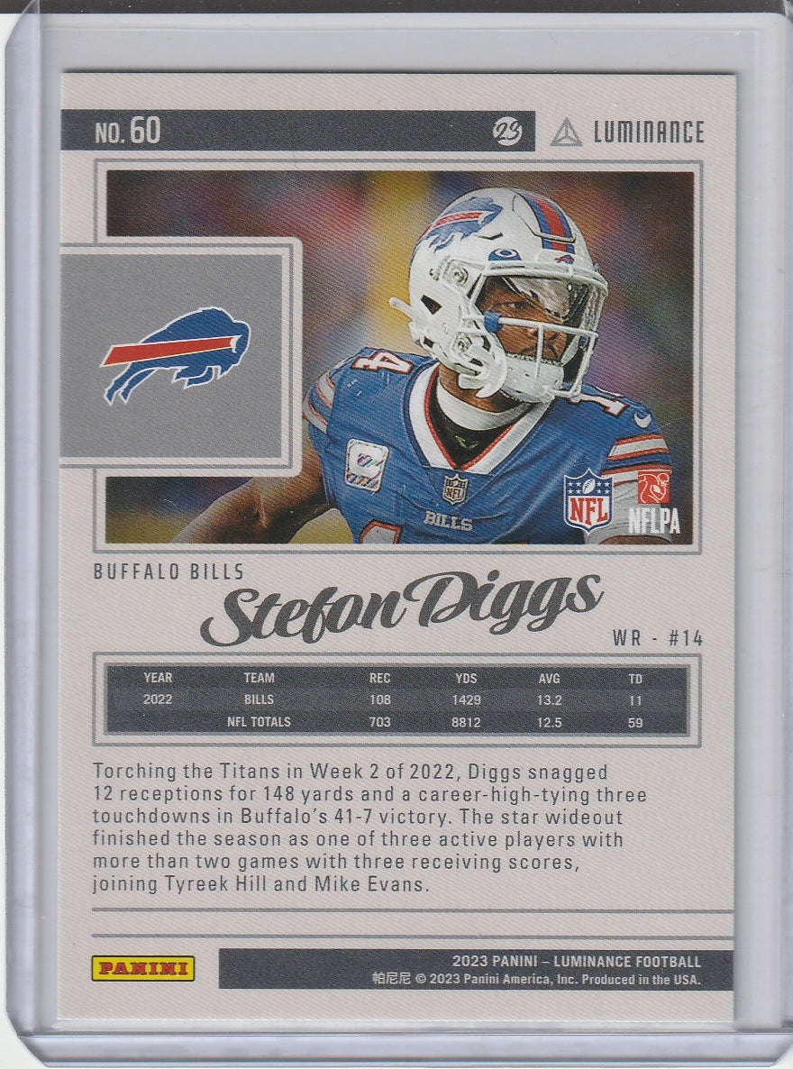 2023 Panini Luminance Football - Stefon Diggs /250
