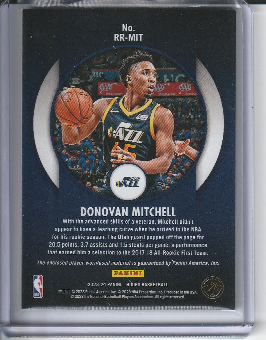 2023-24 Panini Hoops Basketball - Donovan Mitchell 'Rookie Remembrance' Relic *Player Used*