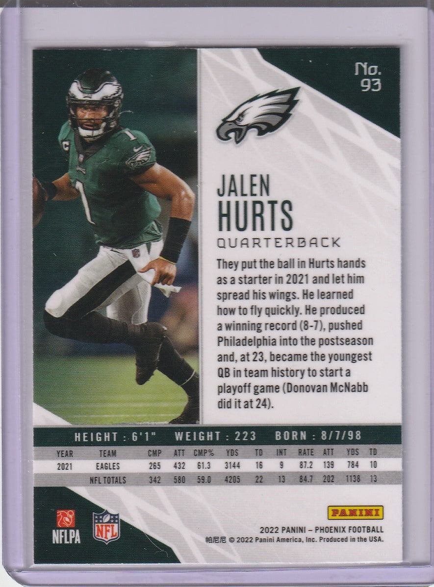 2022 Panini Phoenix Football - Jalen Hurts