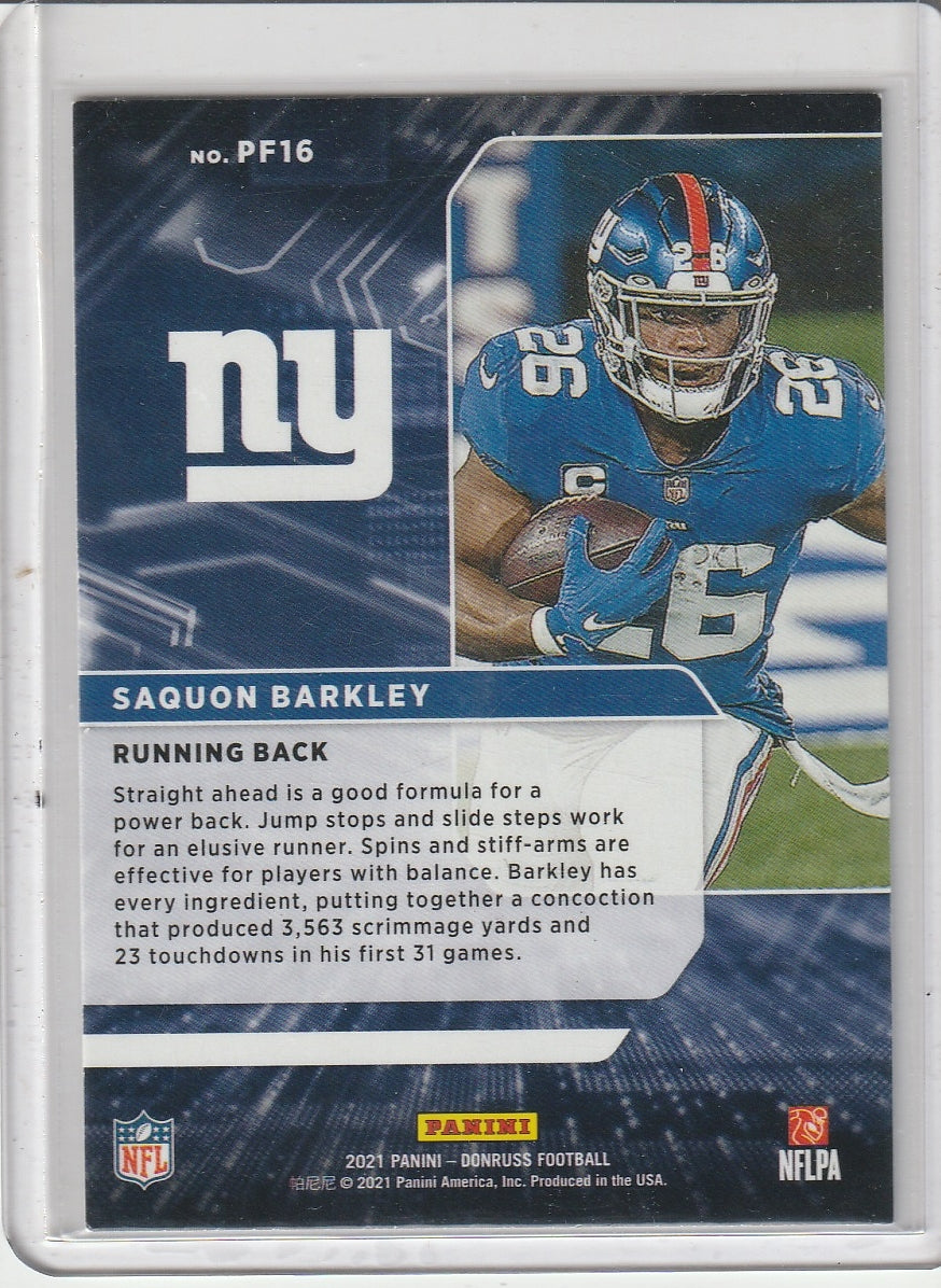 2021 Panini Donruss Football - Saquon Barkley 'Power Formulas'