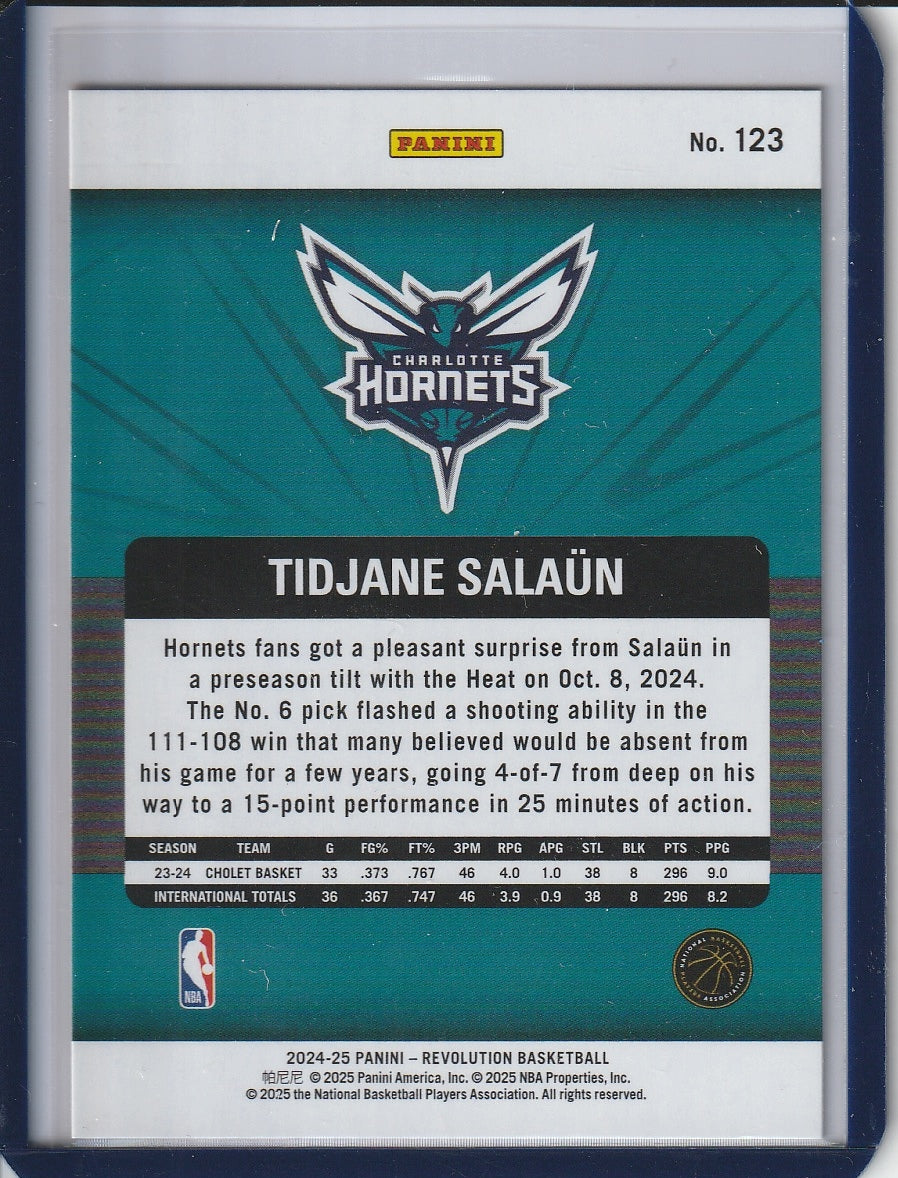 2024-25 Panini Revolution Basketball - Tidjane Salaun RC Rookie