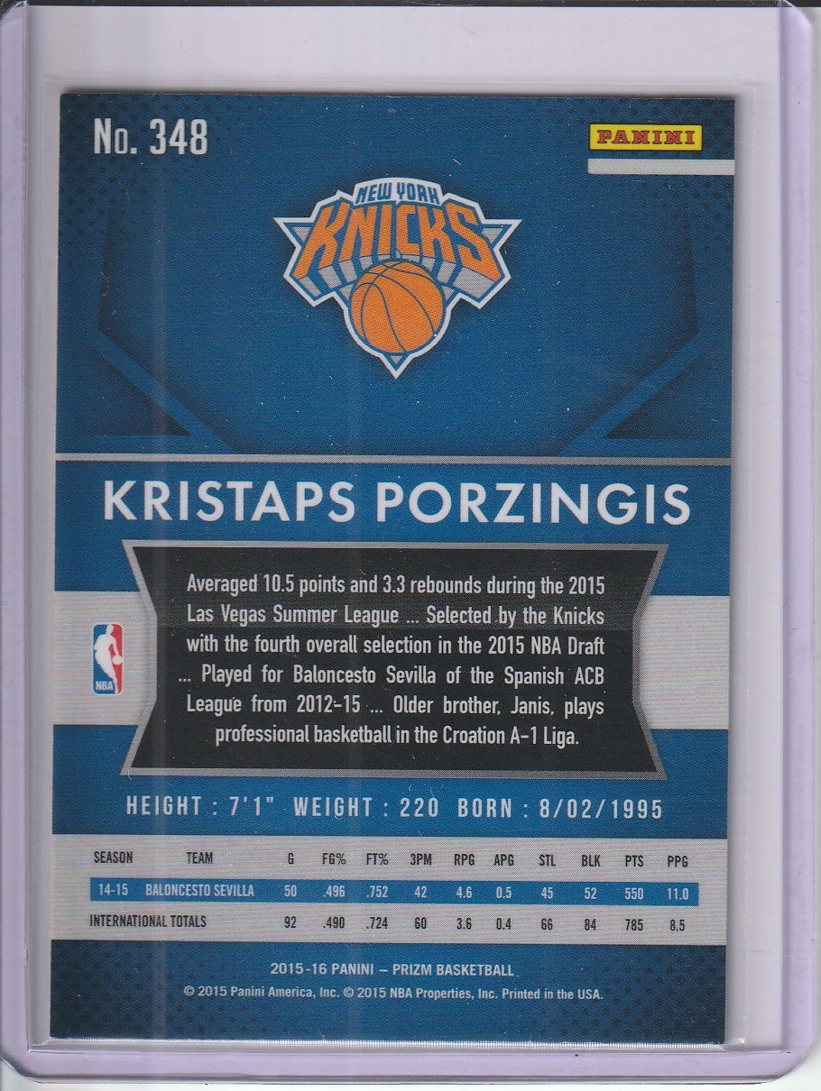 2015-16 Panini Prizm Basketball - Kristaps Porzingis RC Rookie