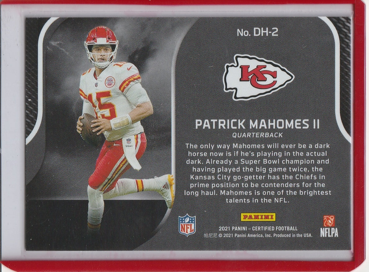 .2021 Panini Certified Football - Patrick Mahomes II 'Dark Horses'