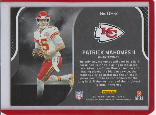 .2021 Panini Certified Football - Patrick Mahomes II 'Dark Horses'