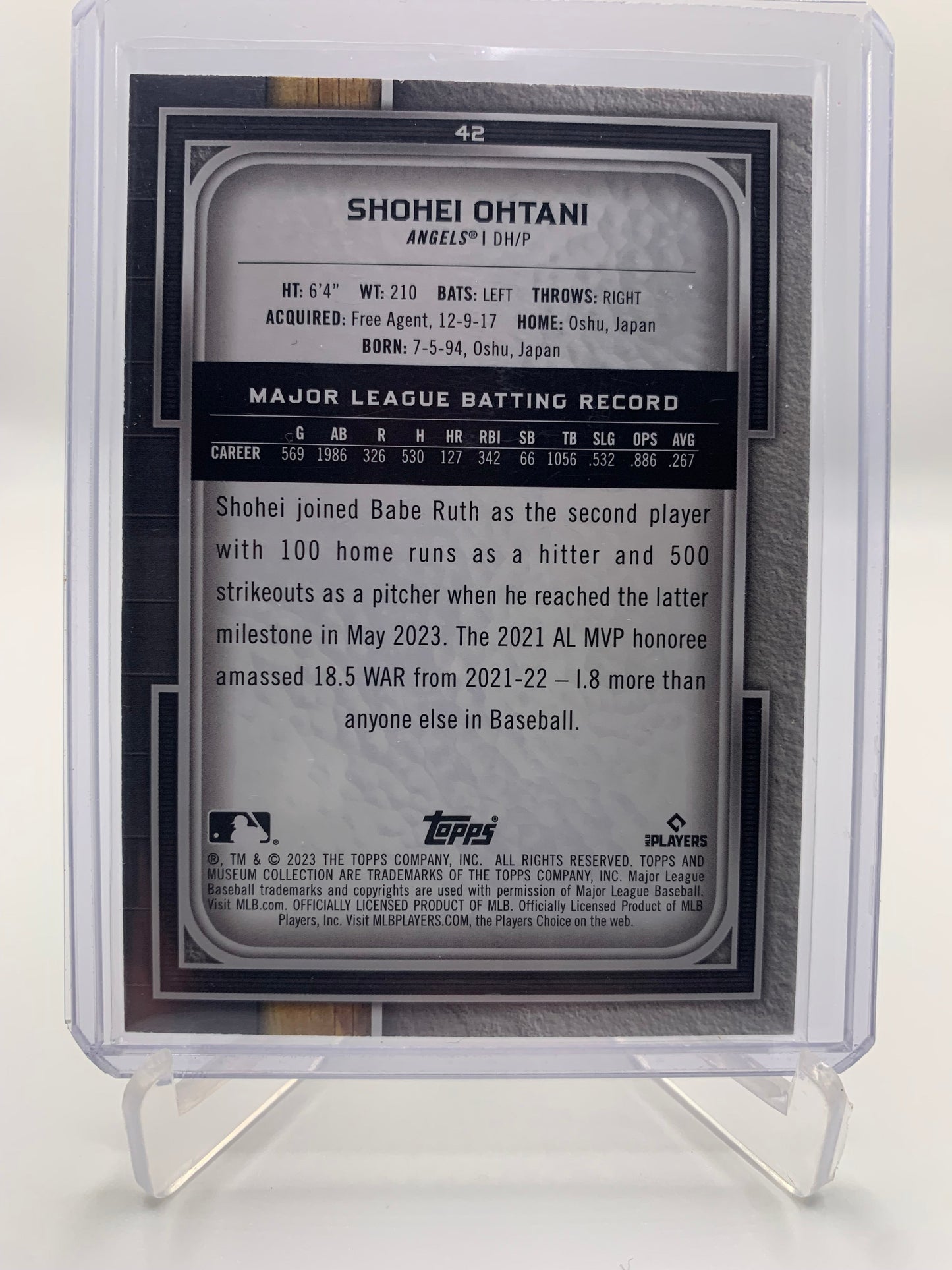2023 Topps Museum Collection - Shohei Ohtani