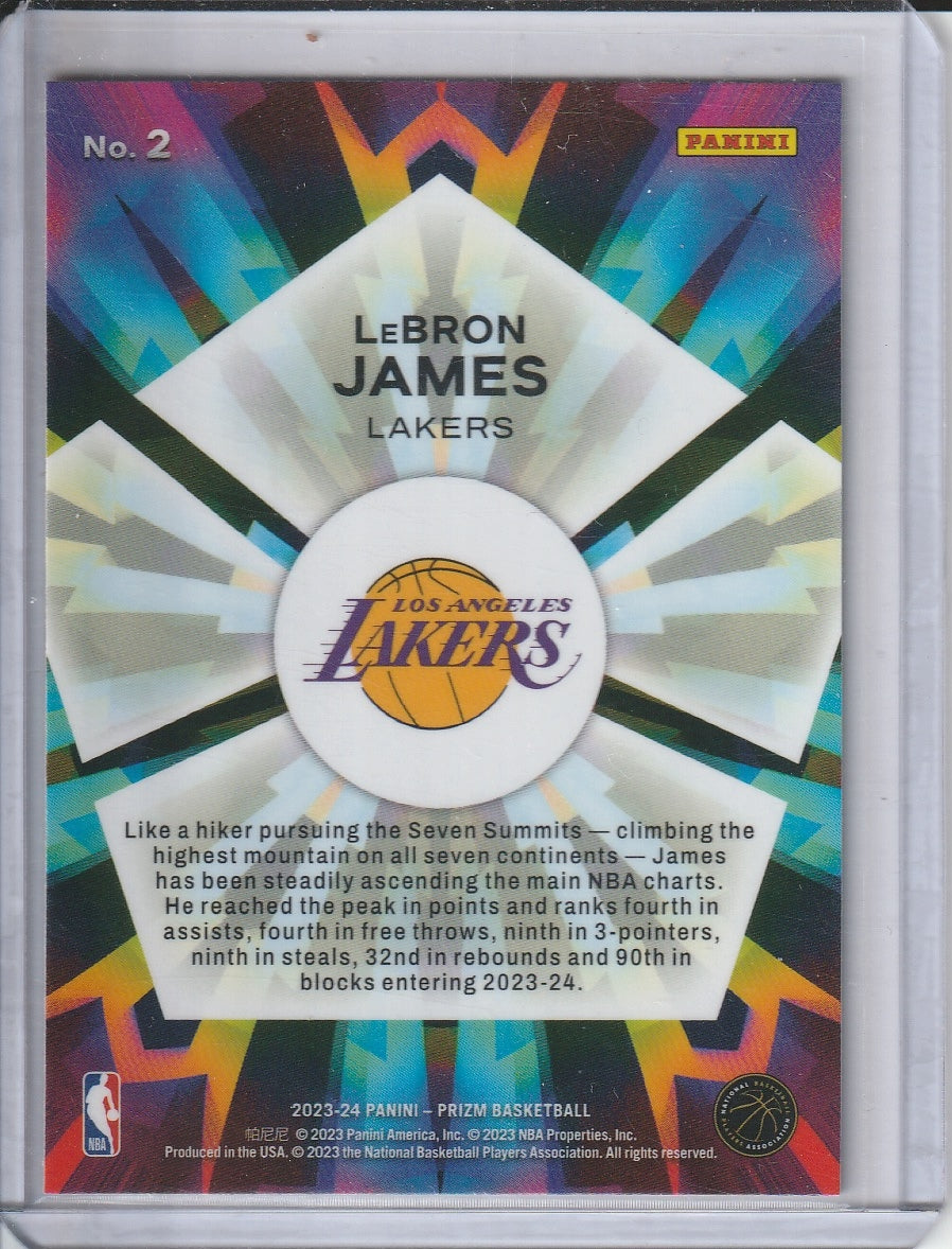 2023-24 Panini Prizm Basketball - LeBron James 'Kaleidoscope'