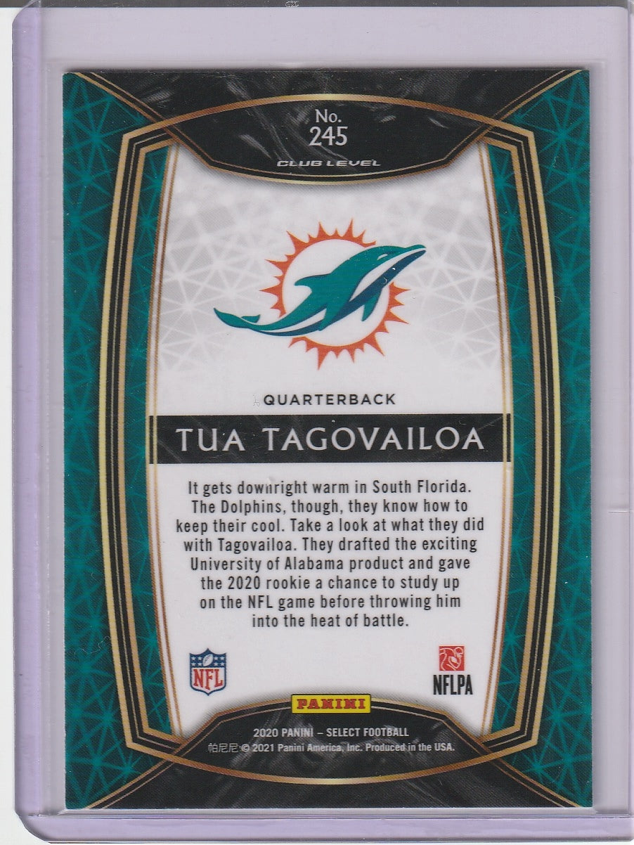 2020 Panini Select Football - Tua Tagovailoa 'Club Level' RC Rookie
