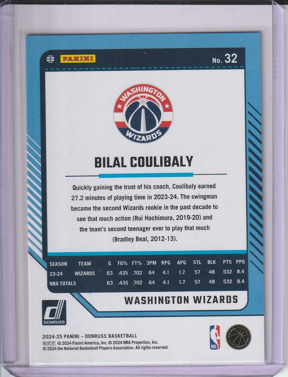 2024-25 Panini Donruss Basketball - Bilal Couliboly 'Teal Explosion' /149
