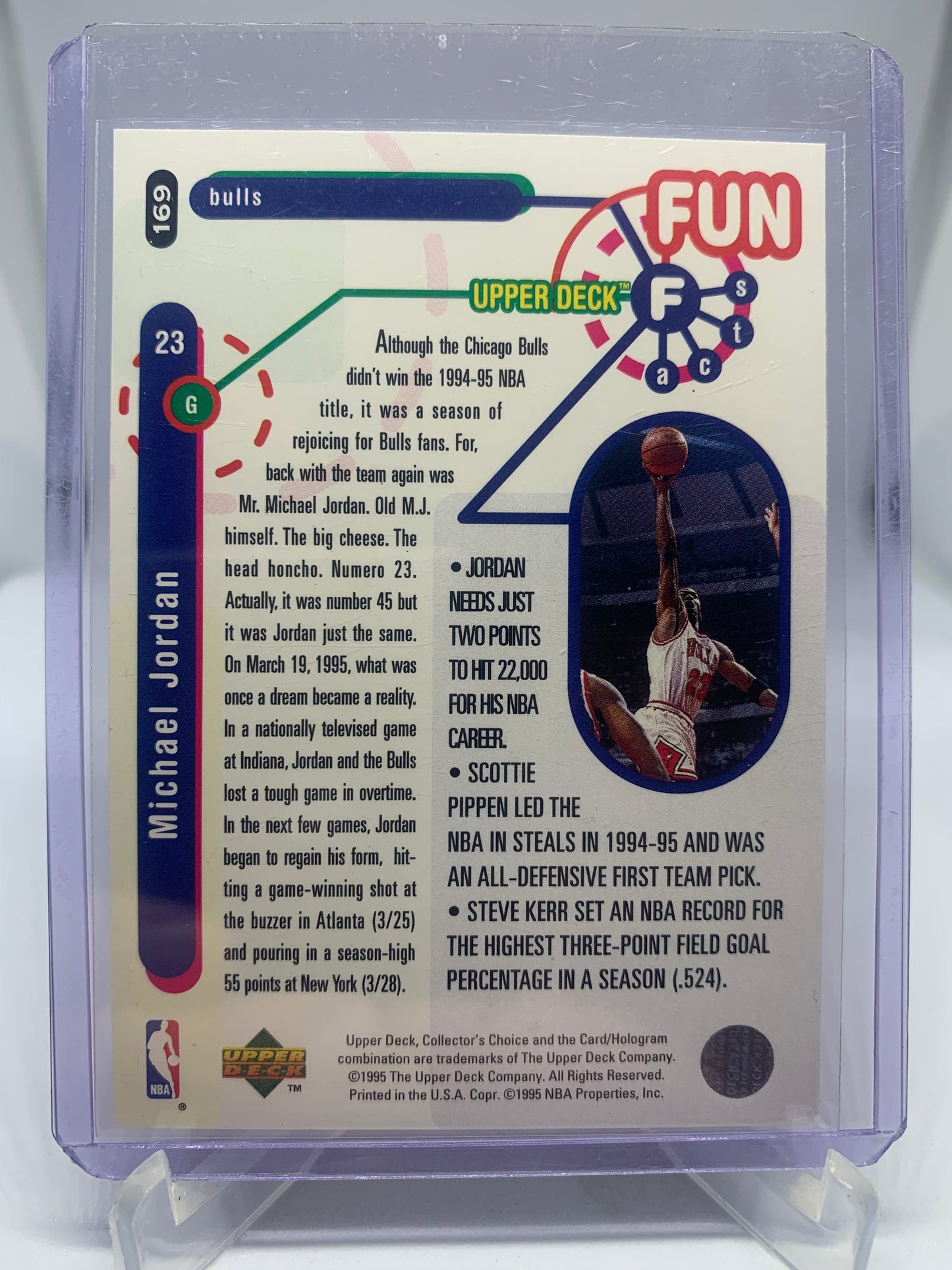 1995-96 Upper Deck - Michael Jordan ‘Fun Facts’