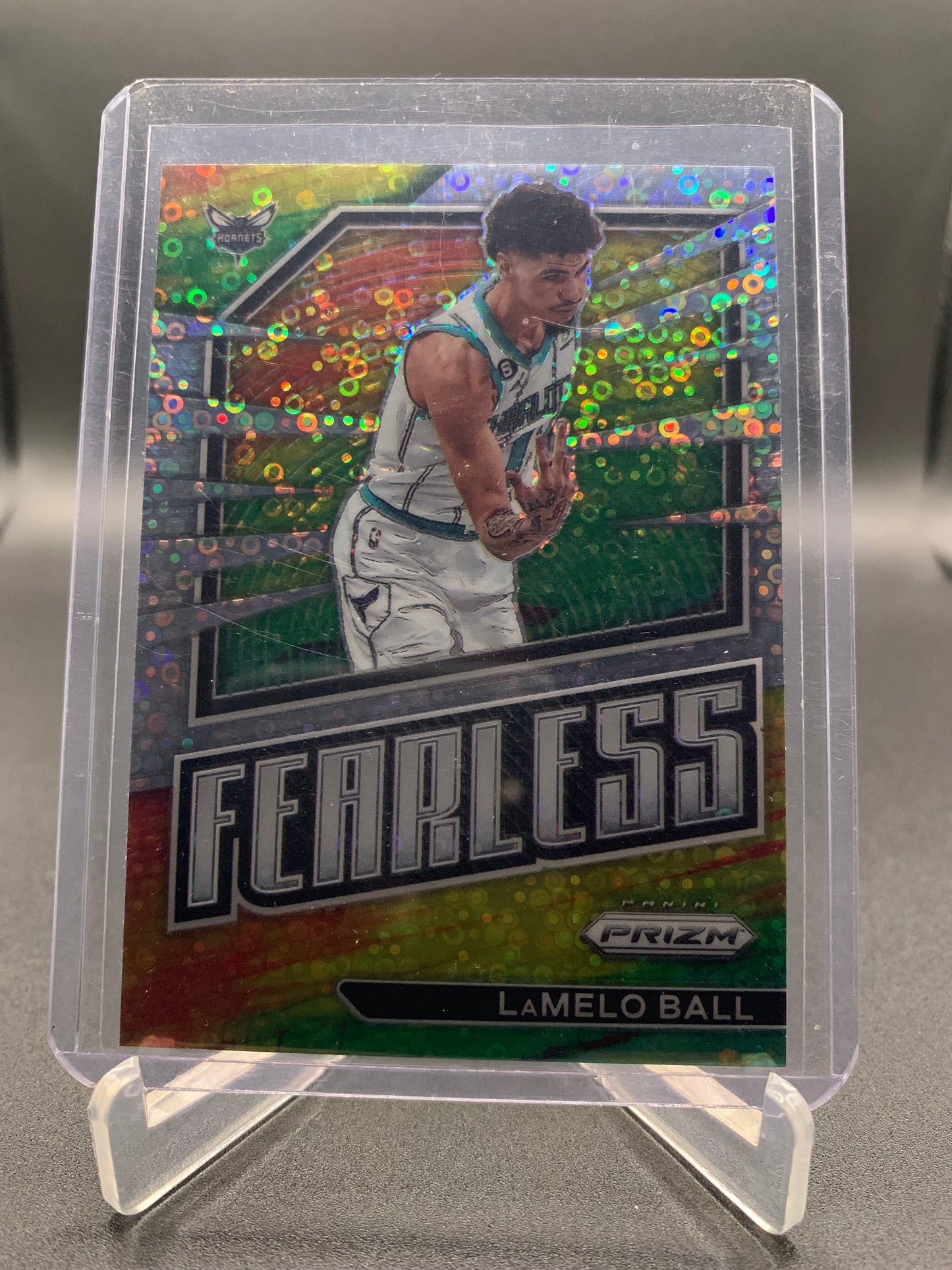 2022-23 Panini Prizm Basketball- LaMelo Ball ‘Fearless’ Fast Break Silver Prizm