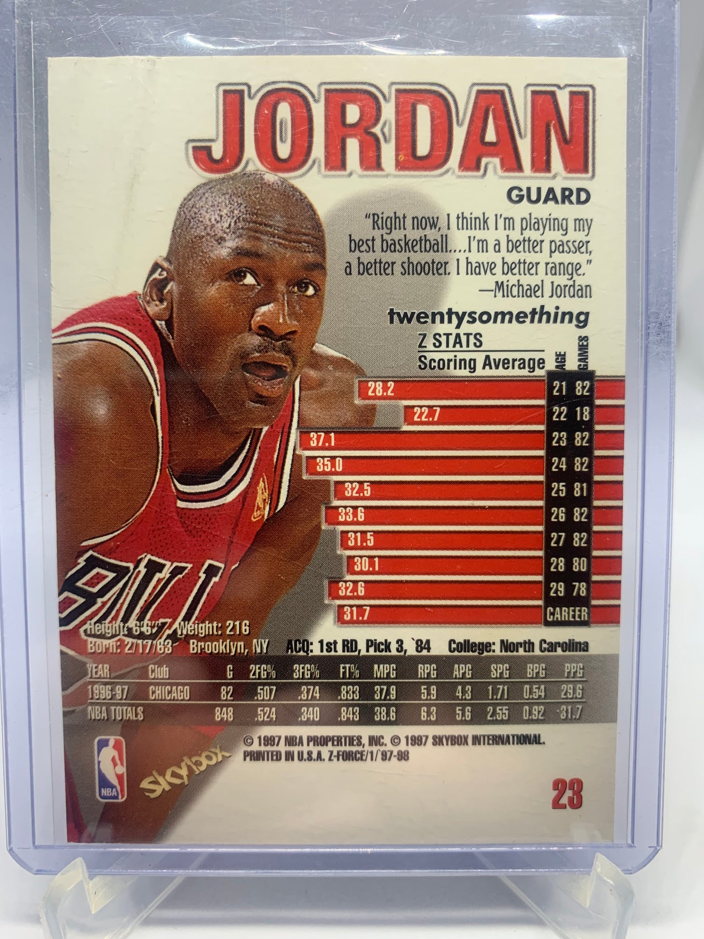 1997-98 Skybox Z-Force - Michael Jordan