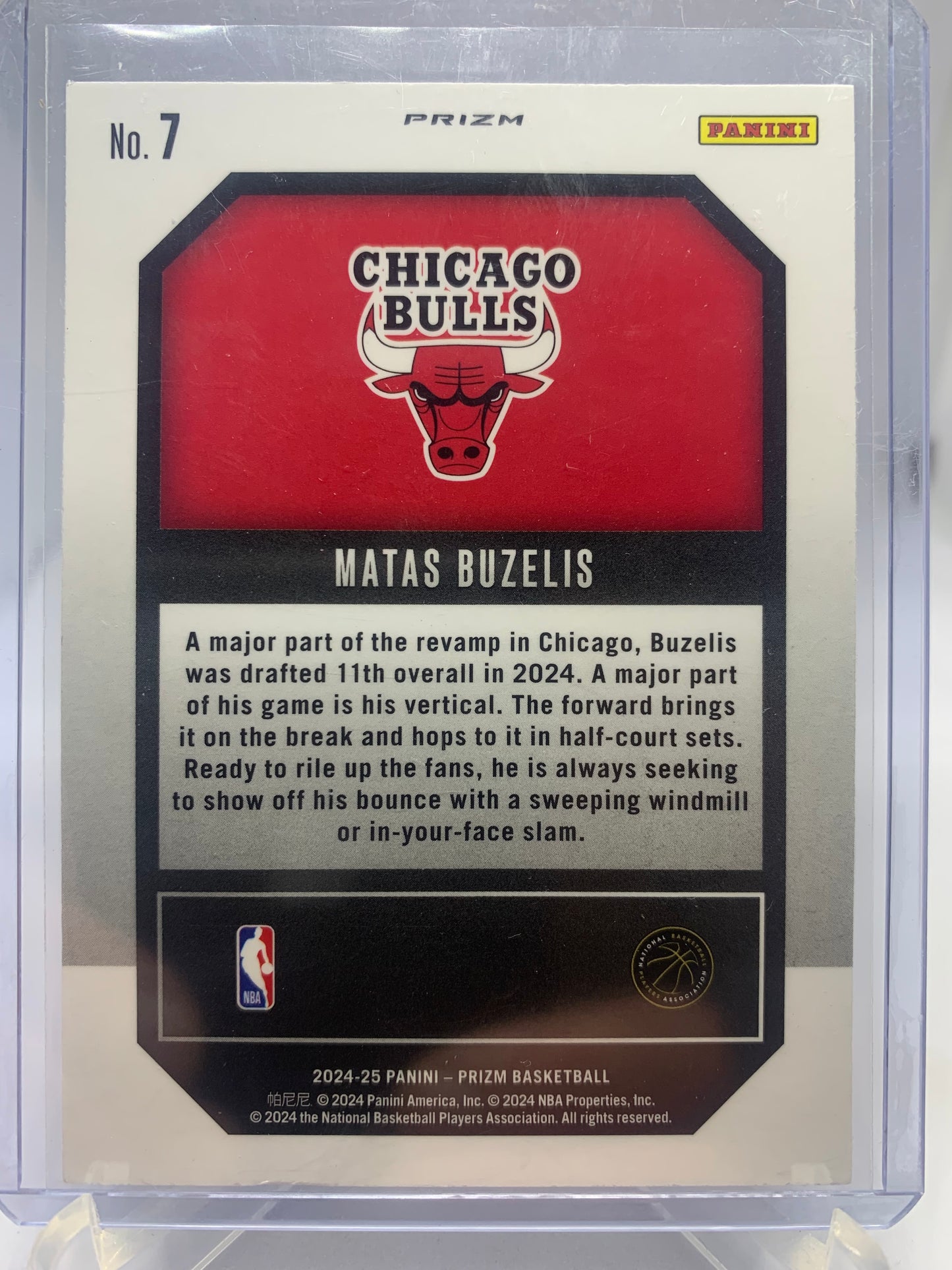 2024-25 Panini Prizm Basketball - Matas Buzelis ‘Emergent’ Silver Prizm Holo