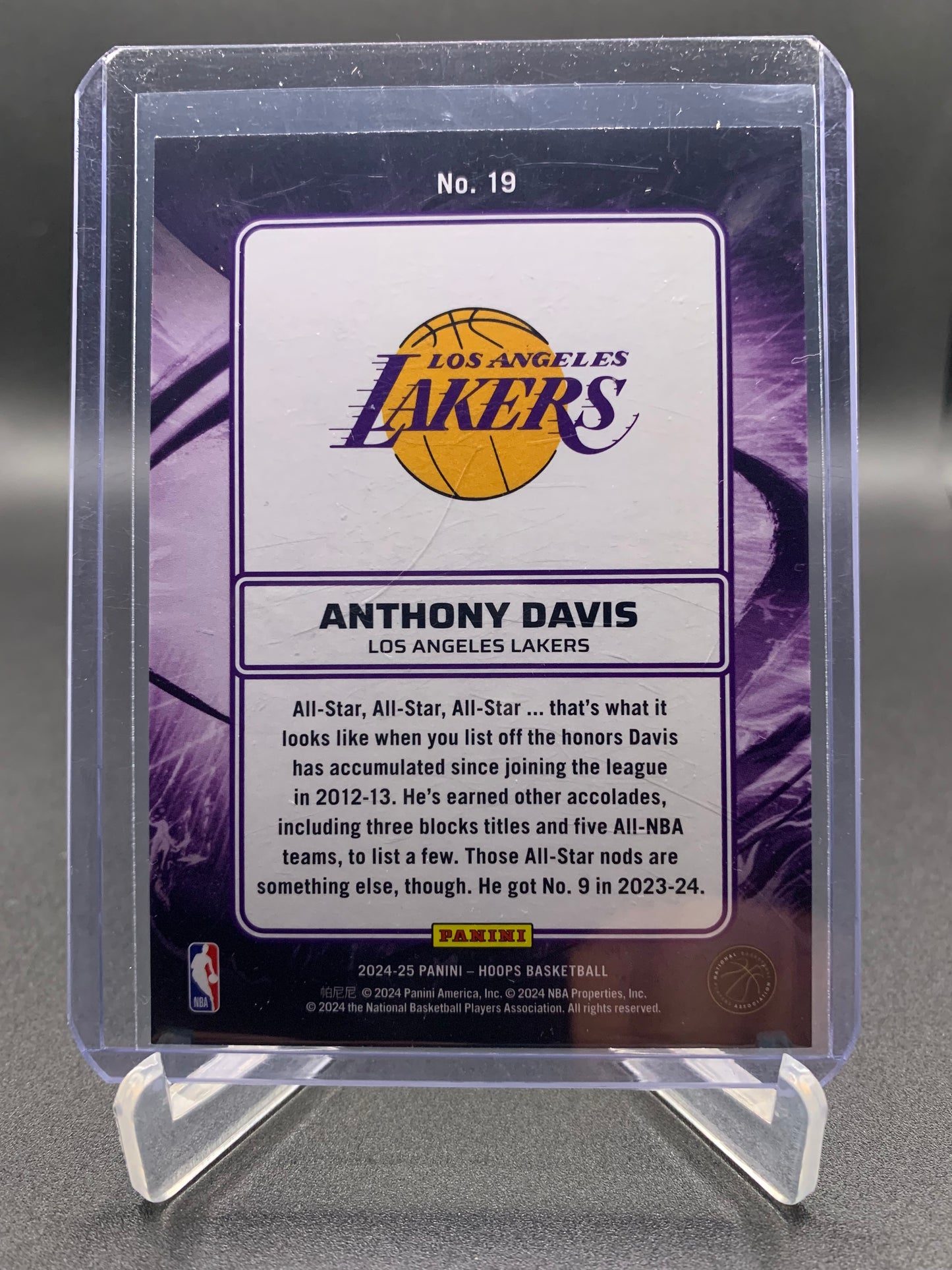 2024-25 Panini Hoops Basketball - Anthony Davis ‘Ignition’ Holo