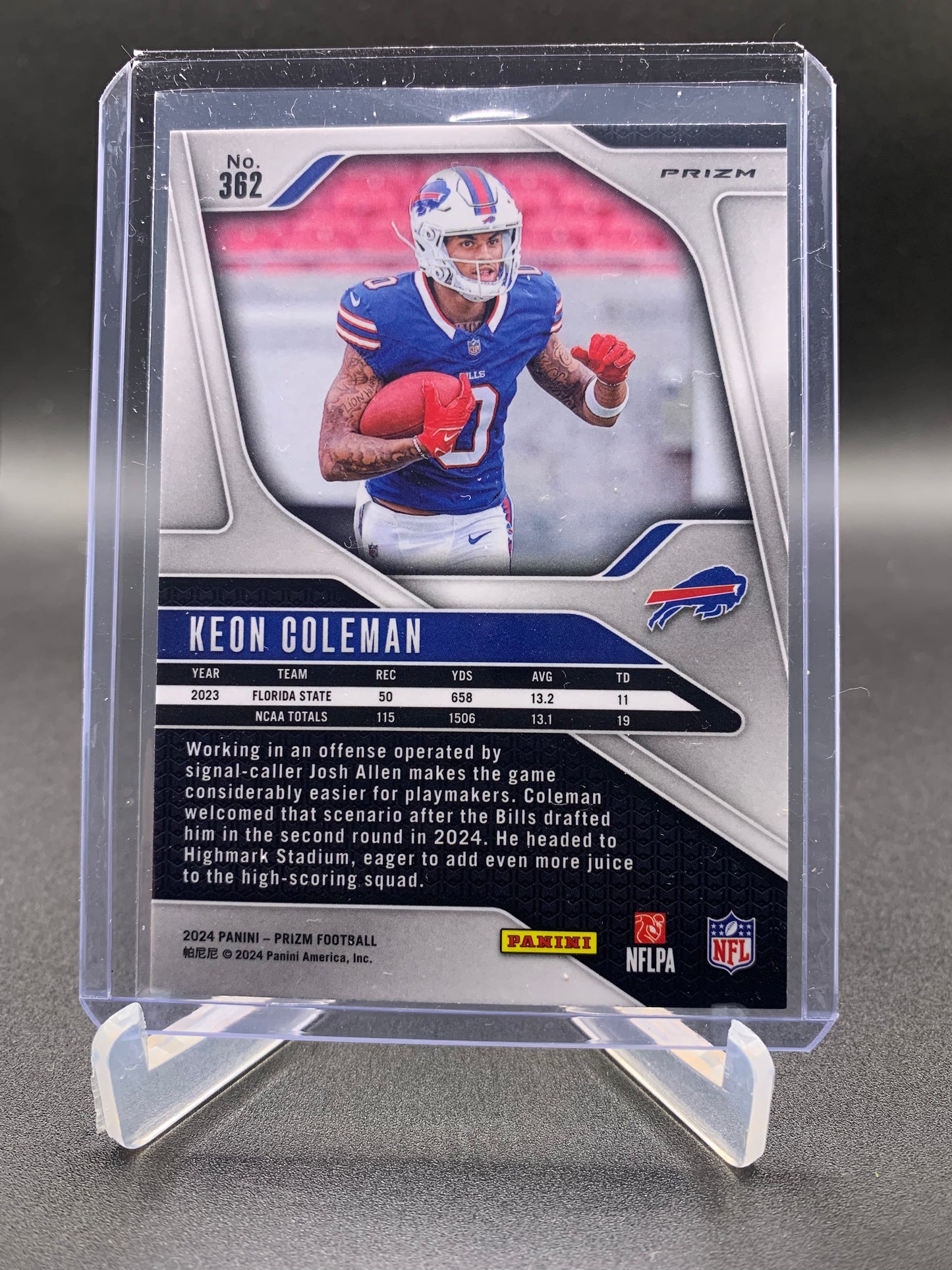 2024 Panini Prizm Football - Keon Coleman ‘Black and White Checkboard’ RC Rookie