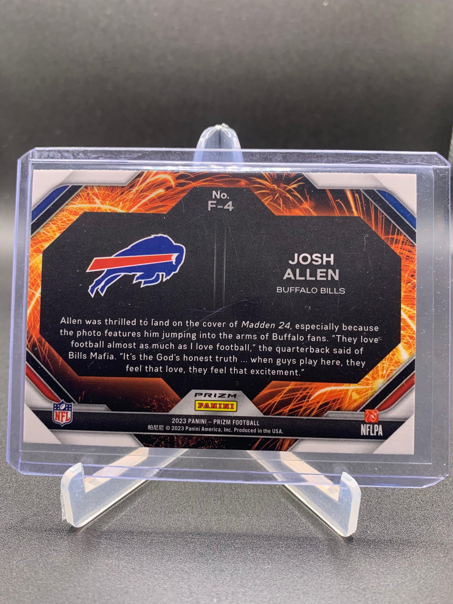 2023 Panini Prizm Football - Josh Allen ‘Fireworks’ Green Wave
