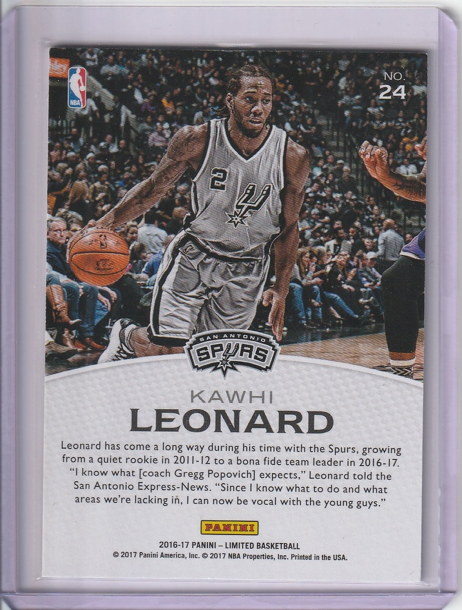 2016-17 Panini Limited Basketball - Kawhi Leonard 'Star Factor'