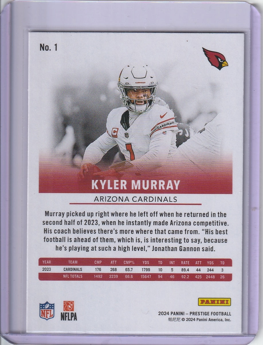 2024 Panini Prestige Football - Kyler Murray 'Xtra Points'