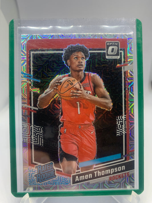 2023-24 Donruss Optic Basketball - Amen Thompson ‘Rated Rookie’ Mojo SP Prizm RC