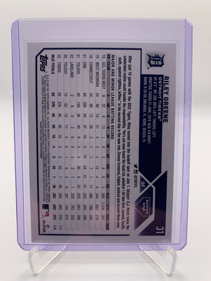 2023 Topps MLB Series One - Riley Greene RC Rookie