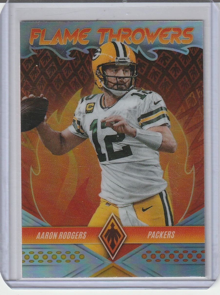 2022 Panini Phoenix Football - Aaron Rodgers 'Flame Throwers'