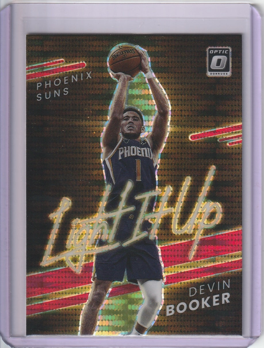 2021-22 Panini Donruss Optic Basketball - Devin Booker 'Light It Up' Red Pulsar