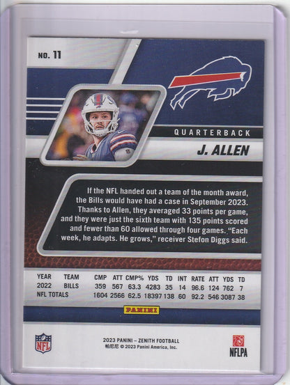 2023 Panini Zenith Football - Josh Allen