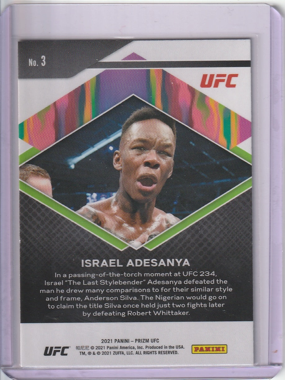 2021 Panini Prizm UFC - Israel Adesanya 'Fearless'