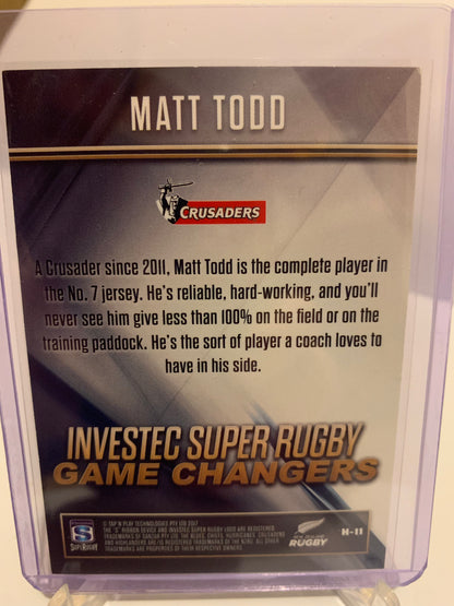 2017 Tap 'n Play Rugby - Matt Todd 'Game Changers'