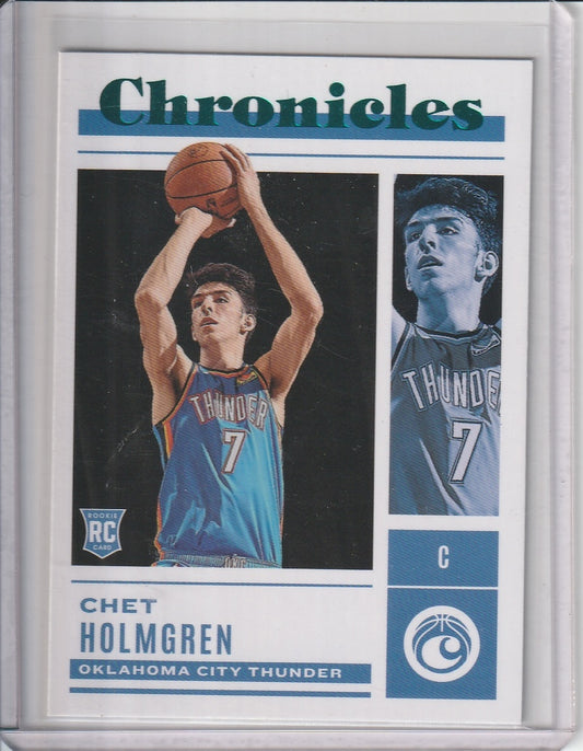 2022-23 Panini Chronicles Basketball - Chet Holmgren 'Teal' RC Rookie