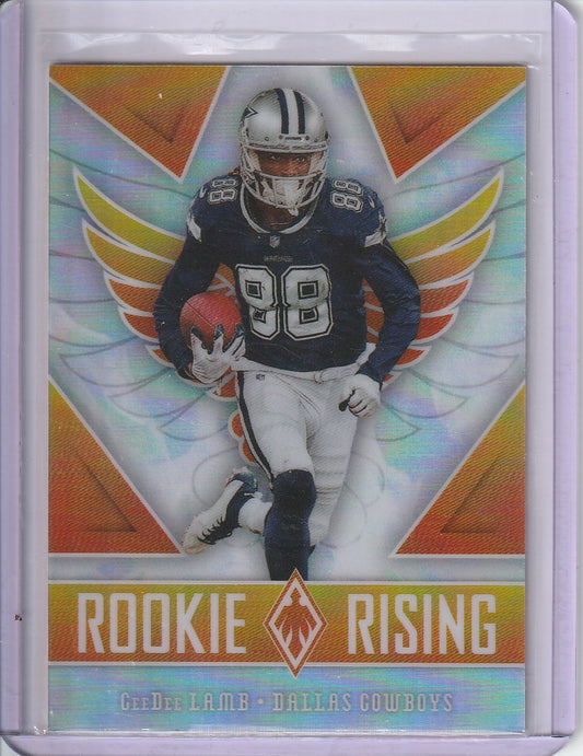2020 Panini Phoenix Football - CeeDee Lamb 'Rookie Rising' Holo RC Rookie