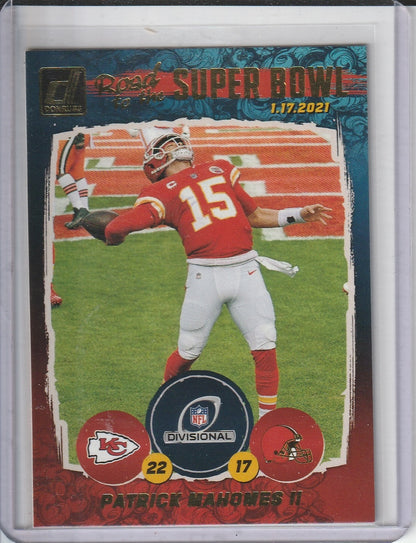 2021 Panini Donruss Football - Patrick Mahomes II 'Road to the Super Bowl'