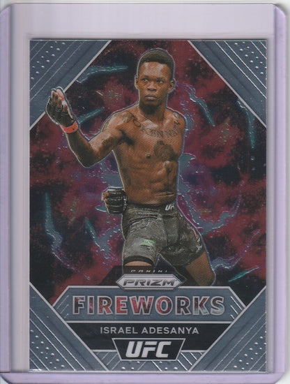 2021 Panini Prizm UFC - Israel Adesanya 'Fireworks'