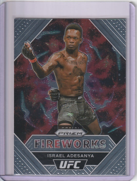 2021 Panini Prizm UFC - Israel Adesanya 'Fireworks'