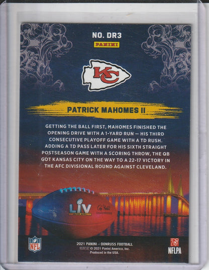 2021 Panini Donruss Football - Patrick Mahomes II 'Road to the Super Bowl'