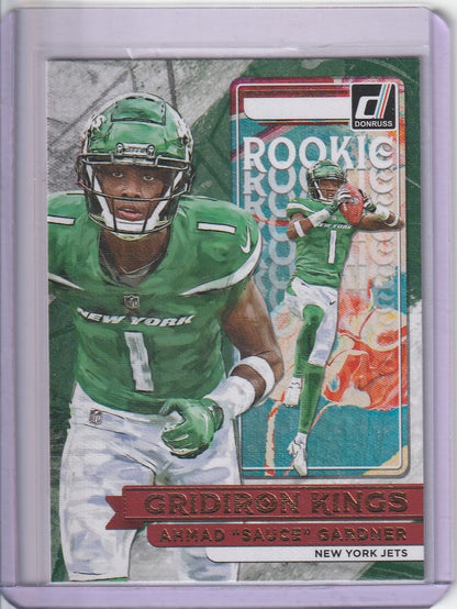 2022 Panini Donruss Football - Ahmad 'Sauce' Gardner - Rookie Gridiron Kings RC