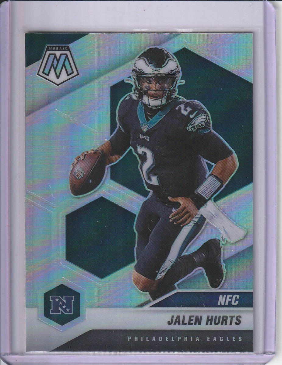 2021 Panini Mosaic Football - Jalen Hurts 'Silver Prizm Holo'