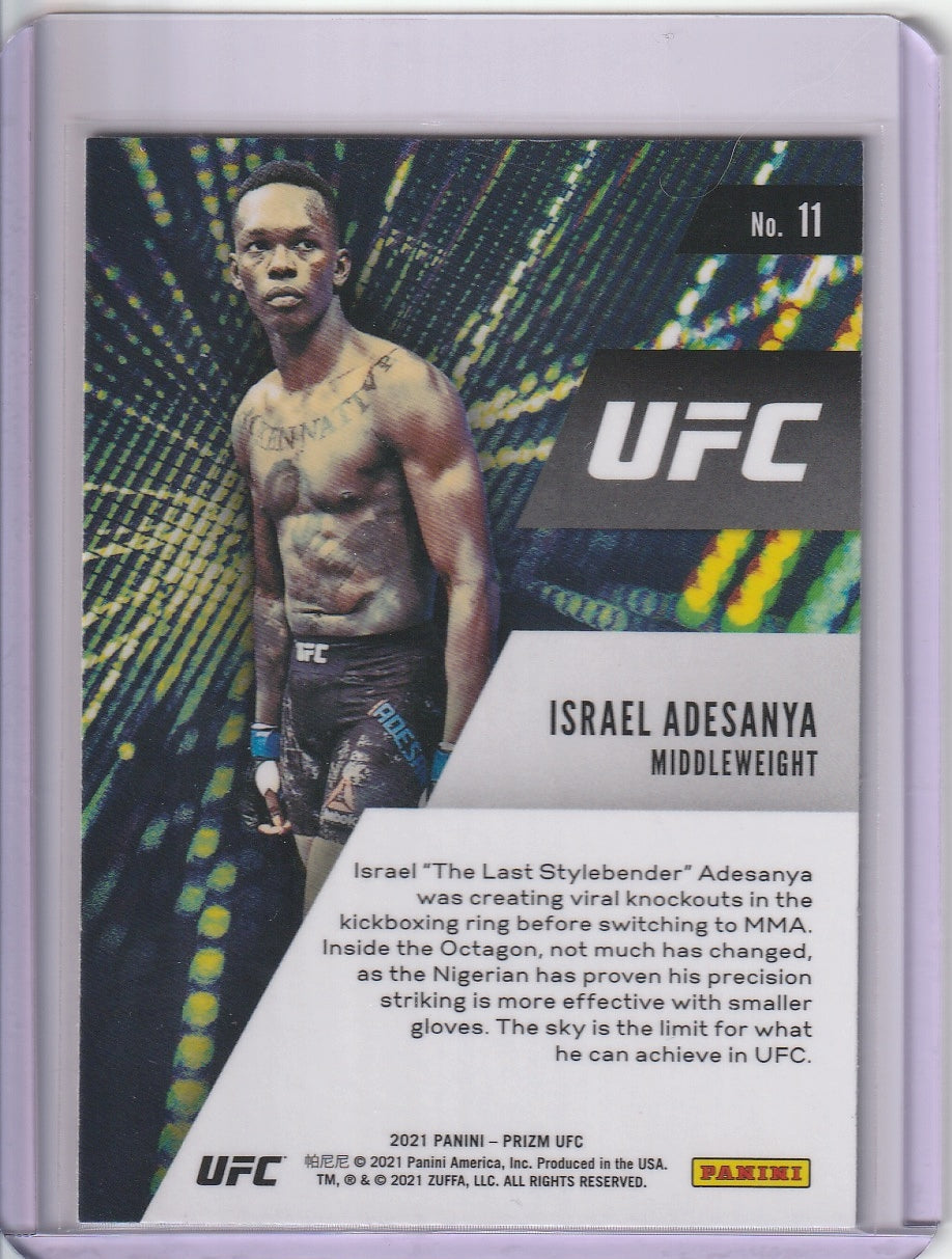 2021 Panini Prizm UFC - Israel Adesanya 'Instant Impact'