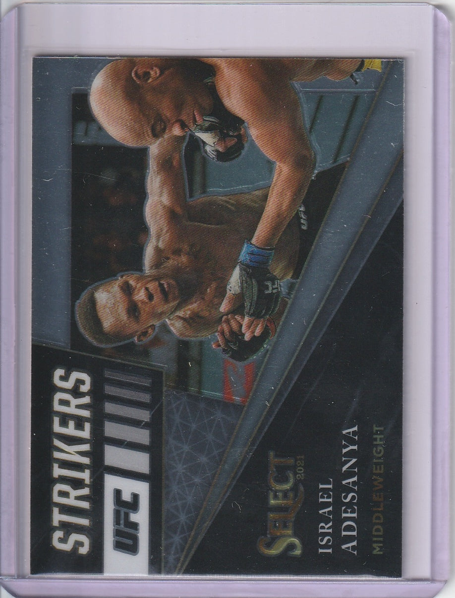 2021 Panini Select UFC - Israel Adesanya 'Strikers'